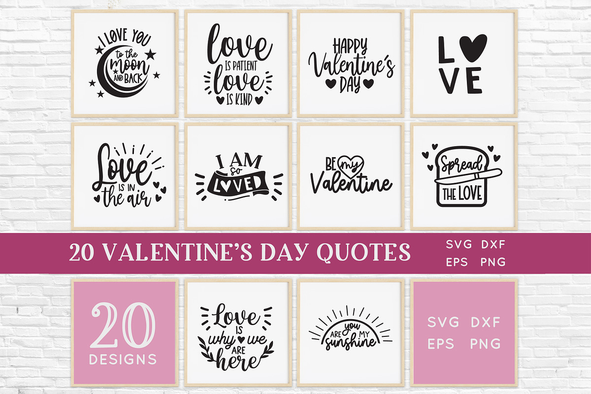 Valentine's Day quotes svg bundle, an Object Graphic by Peachycottoncandy (Photo 3 of 7)