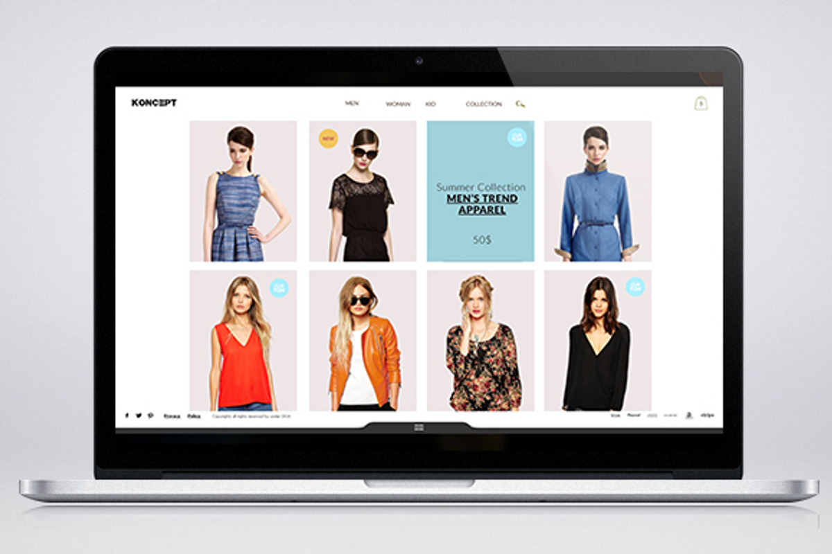 Koncept - Creative Fashion eCommerce, a Websites & App Template by Renovatio (Photo 2 of 5)
