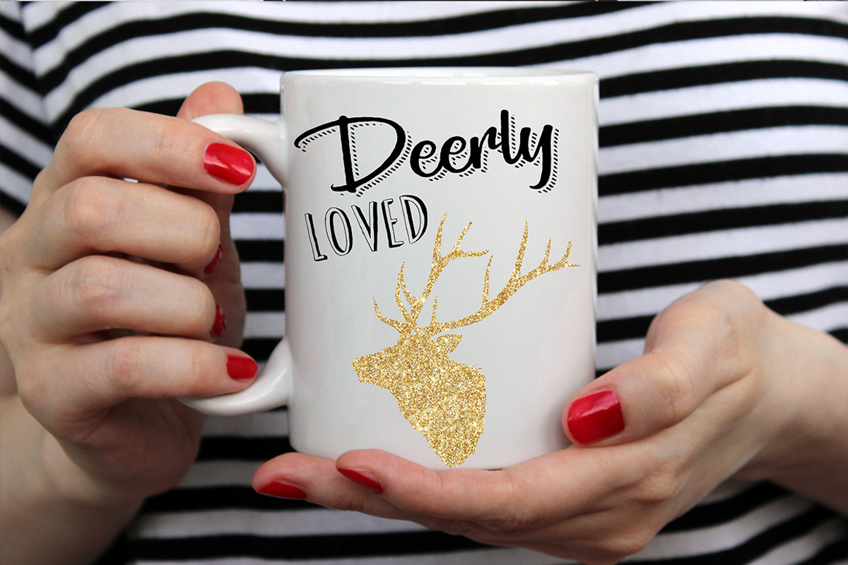 Glitter Deers, an Object Graphic by BlackCatsMedia (Photo 5 of 5)
