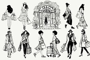 Fashion Store, a Person Illustration by MitrushovaArt (Thumbnail 3 of 14)
