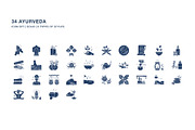 Ayurveda spa icon set, an Icon by Icongeek26 (Thumbnail 2 of 4)