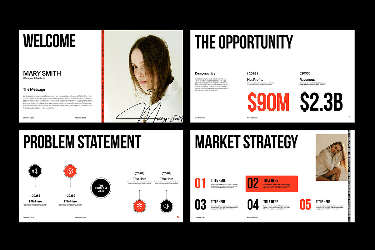 Creative Pitch Deck Presentation, a Presentation Template by Templeste (Photo 4 of 8)
