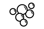 Bubble icon, an Outline Icon by Sumberpangan (Thumbnail 2 of 5)