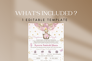 Pink Bear Baby Shower Canva, an Invitation Template by Blooming Daisy (Thumbnail 2 of 3)