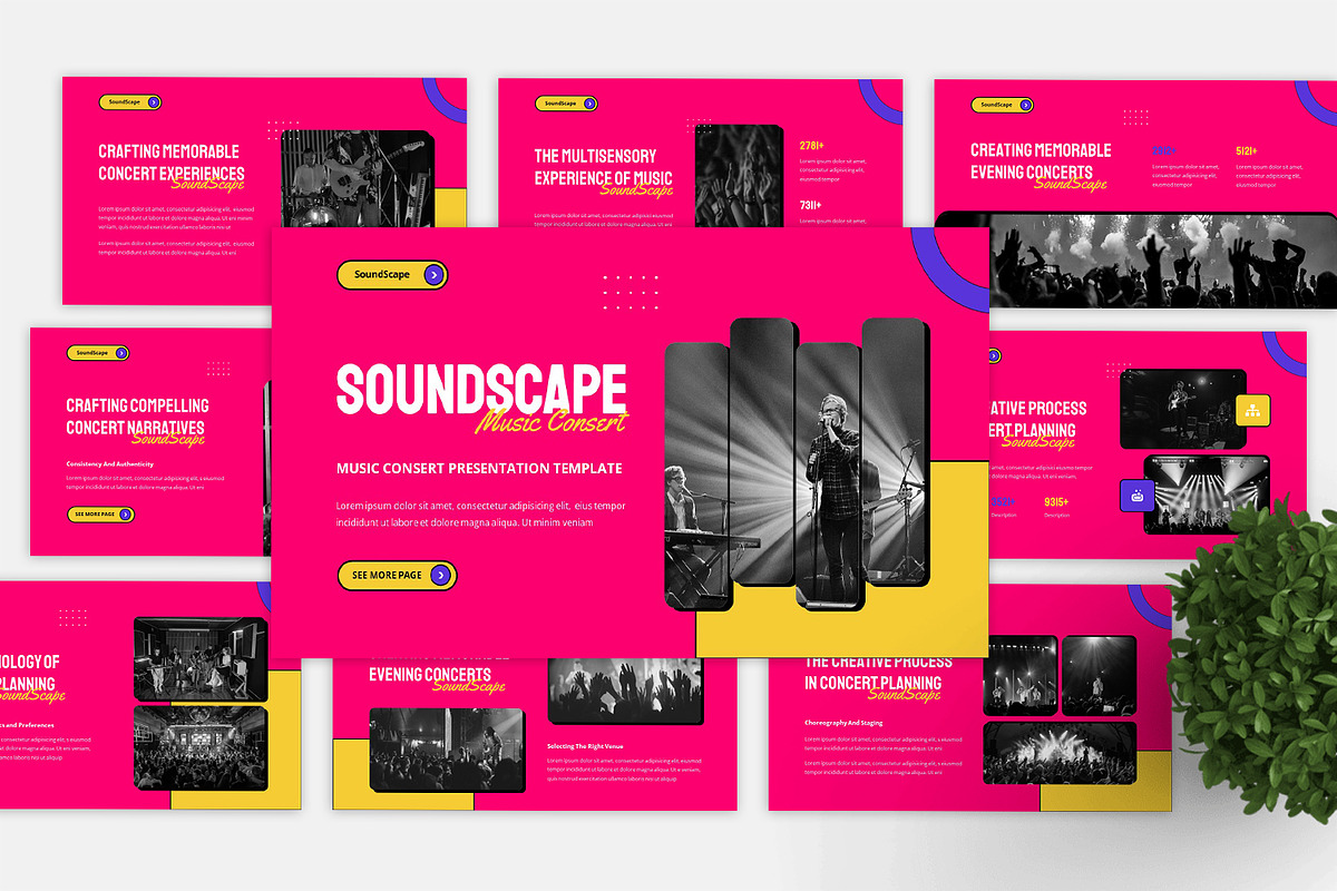 Music Concerts Powerpoint Template, a Presentation Template by casanovastudio (Photo 2 of 3)