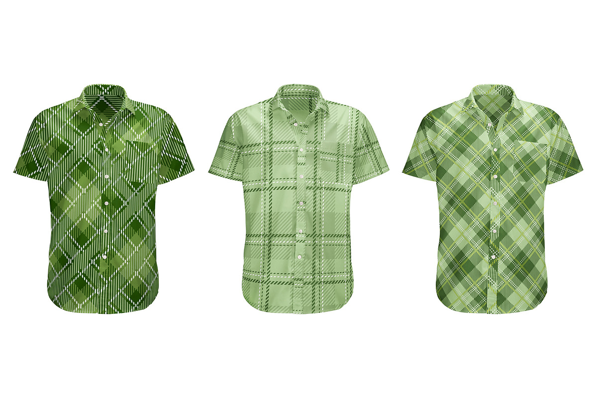 Tartan green seamless patterns, a Pattern Graphic by Gurza SHOP (Photo 2 of 3)