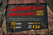 Ultimate Halloween Terror Font Pack, a Handwritten Font by HypeWorksCo (Thumbnail 1 of 15)
