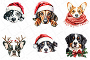 Christmas Peeking Dog Breeds Clipart, an Illustration by DreamPrint404 (Thumbnail 7 of 7)