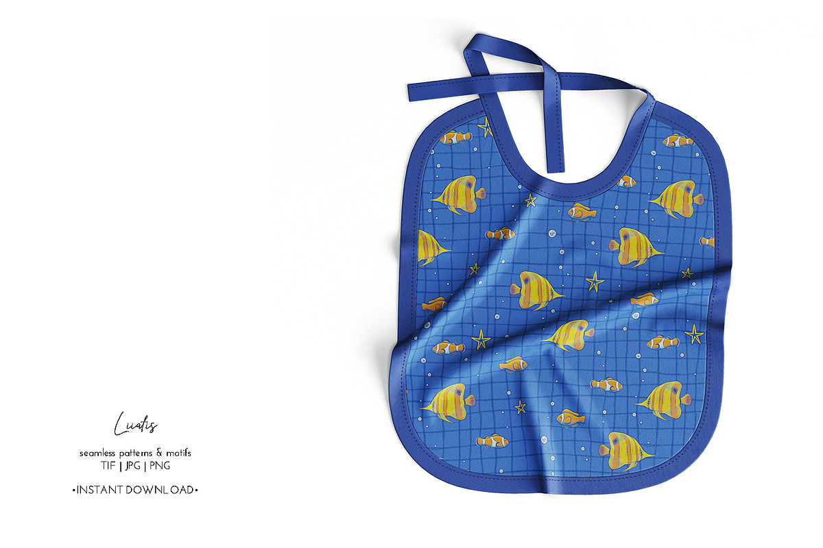 OCEAN Patterns & Clipart, a Decorative Illustration by Liiafis (Photo 11 of 15)