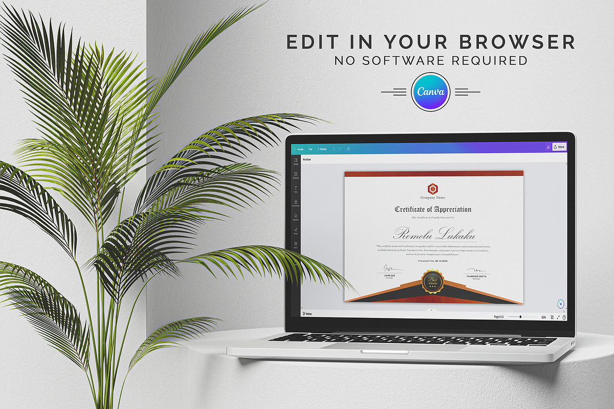Certificate, a Stationery Template by DesignDevisers (Photo 8 of 10)