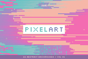 Pixel Art Colorful Backgrounds V01