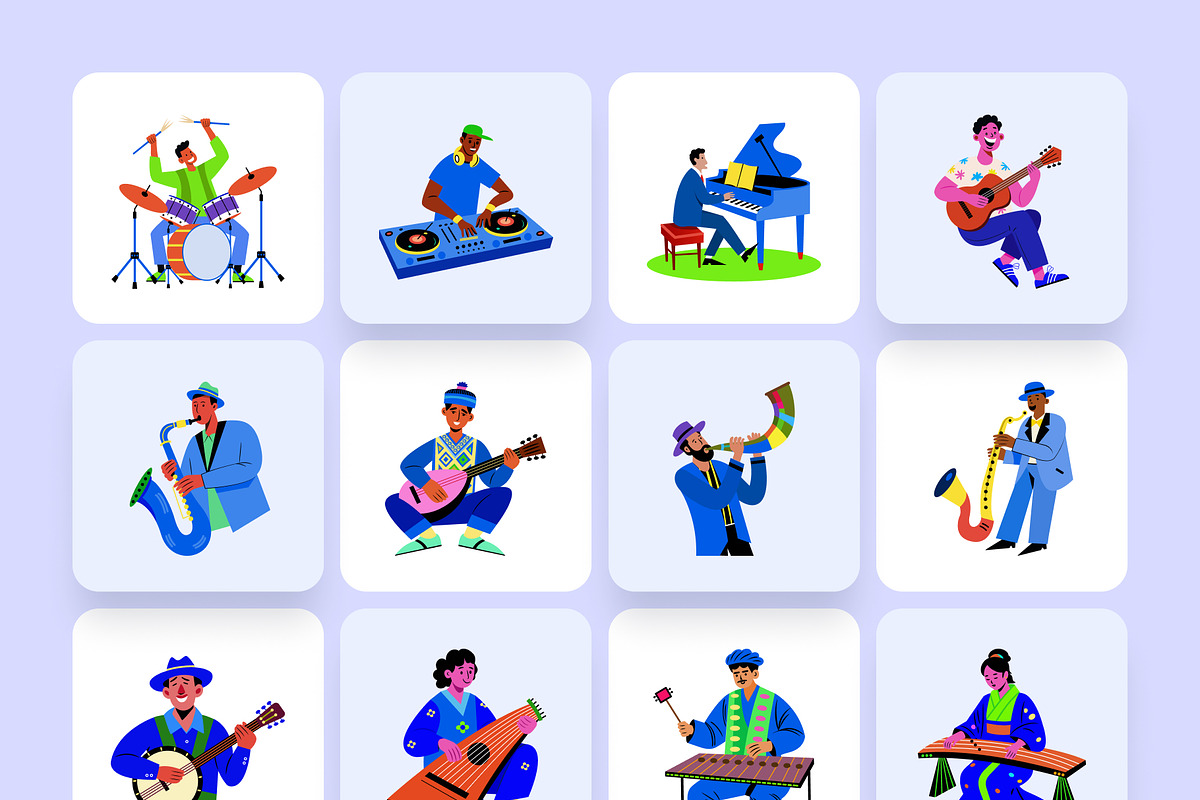 Music Vector Illustration Set, an Object Illustration by Creative Stall (Photo 8 of 8)