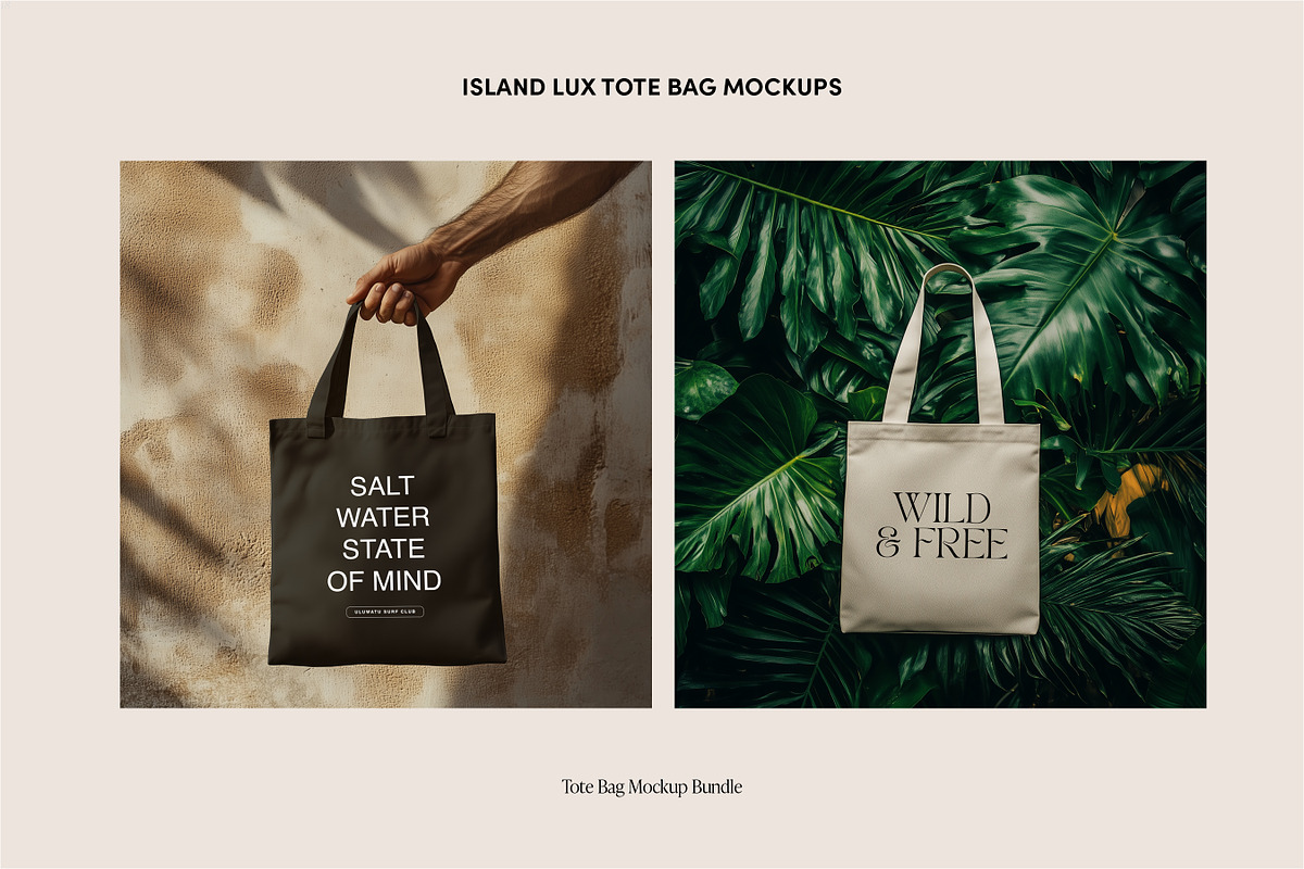 12 Tote Bag Mockups, a Merchandise Mockup by Vibey Mocks (Photo 4 of 8)