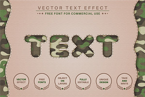 Military - Editable Text Effect