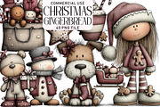 Gingerbread Christmas PNG Clipart, an Illustration by Daily.Designs (Thumbnail 1 of 5)