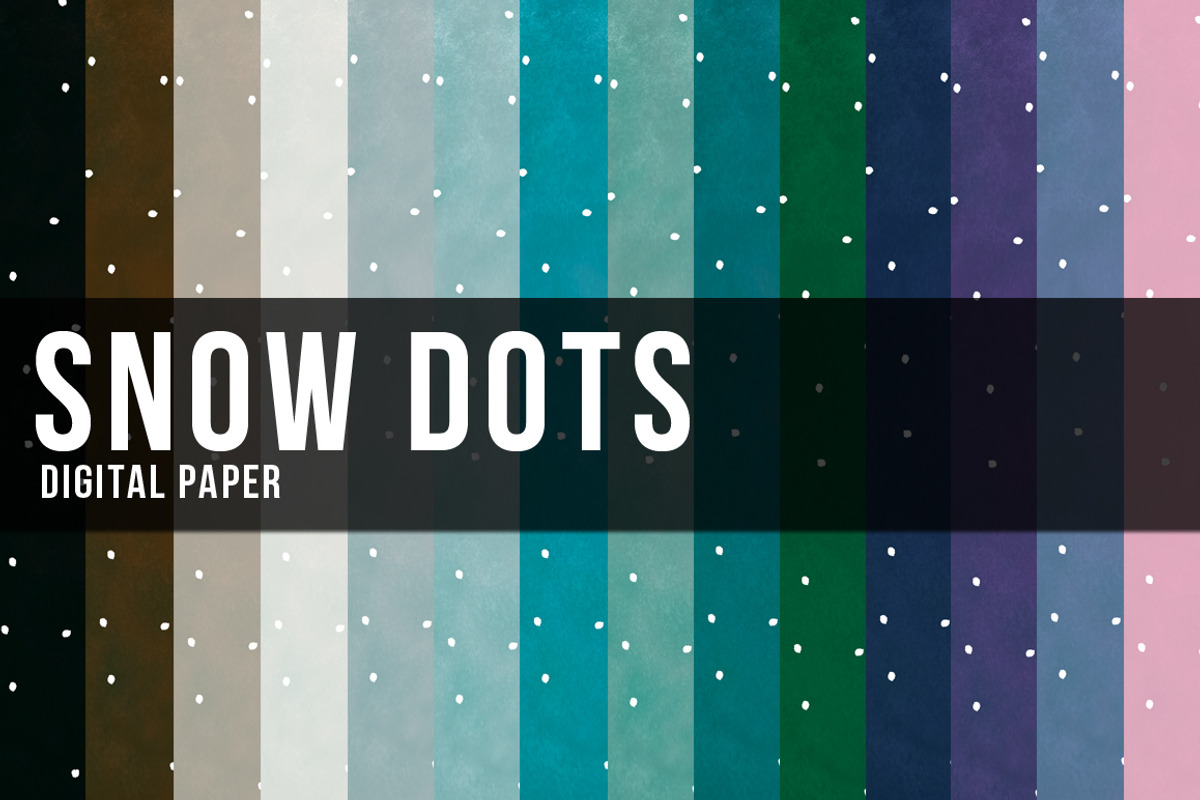 14 Snow Dots Papers