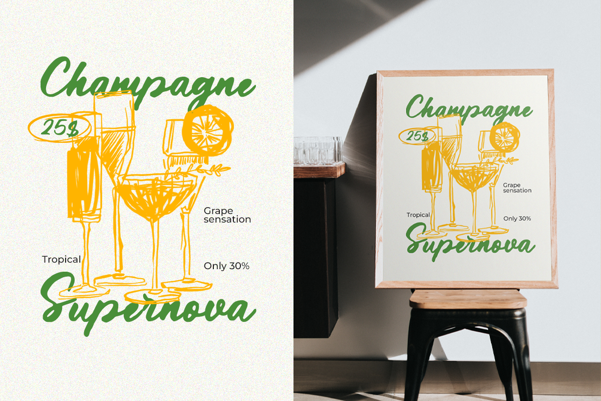 Sign Painting - Retro Script, a Script Font by Pandeka Studio (Photo 3 of 9)