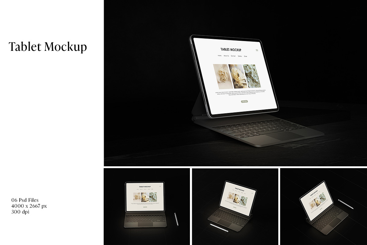 Tablet Mockup, an iPad Mockup by Graphicbars (Photo 1 of 9)