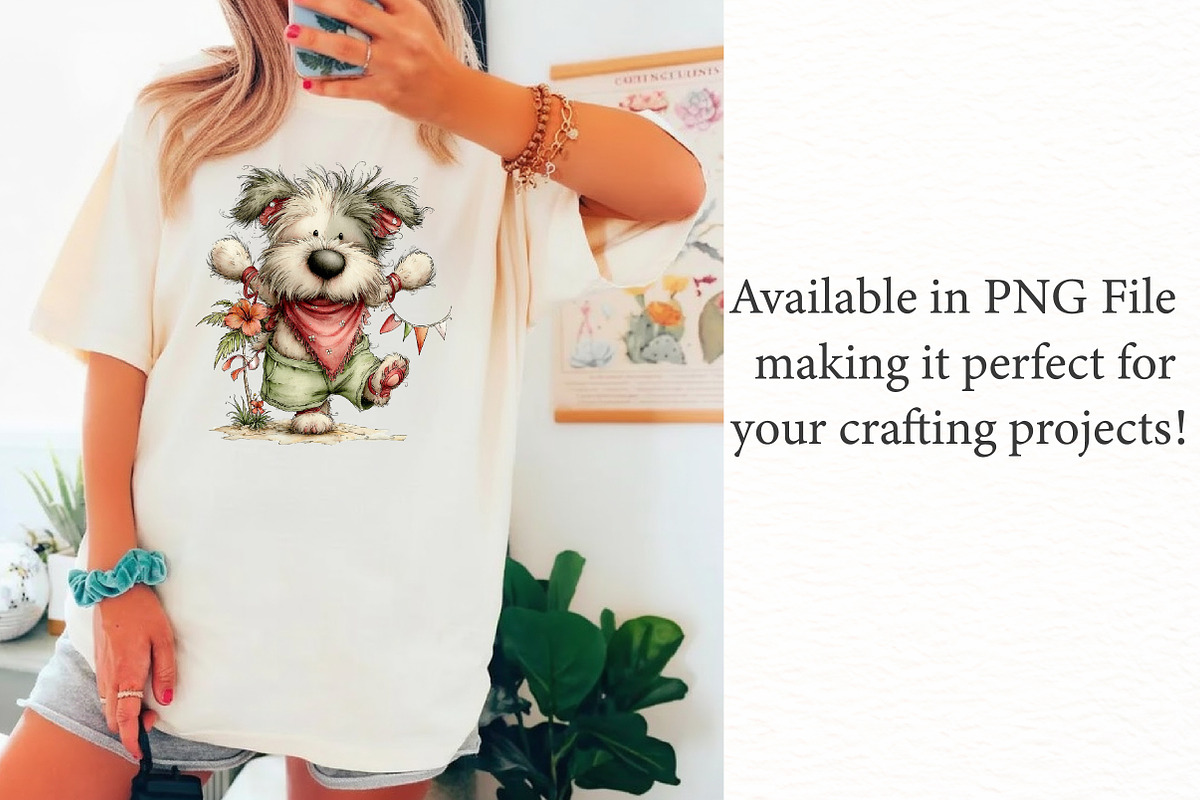 Whimsical Summer Beach Dog Clipart, an Illustration by Designworld (Photo 2 of 6)