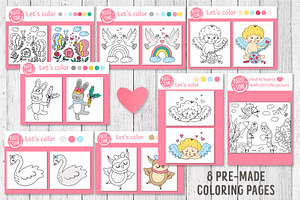 Saint Valentine's Coloring Games