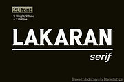 Lakaran, a Serif Font by Differentialtype (Thumbnail 1 of 8)