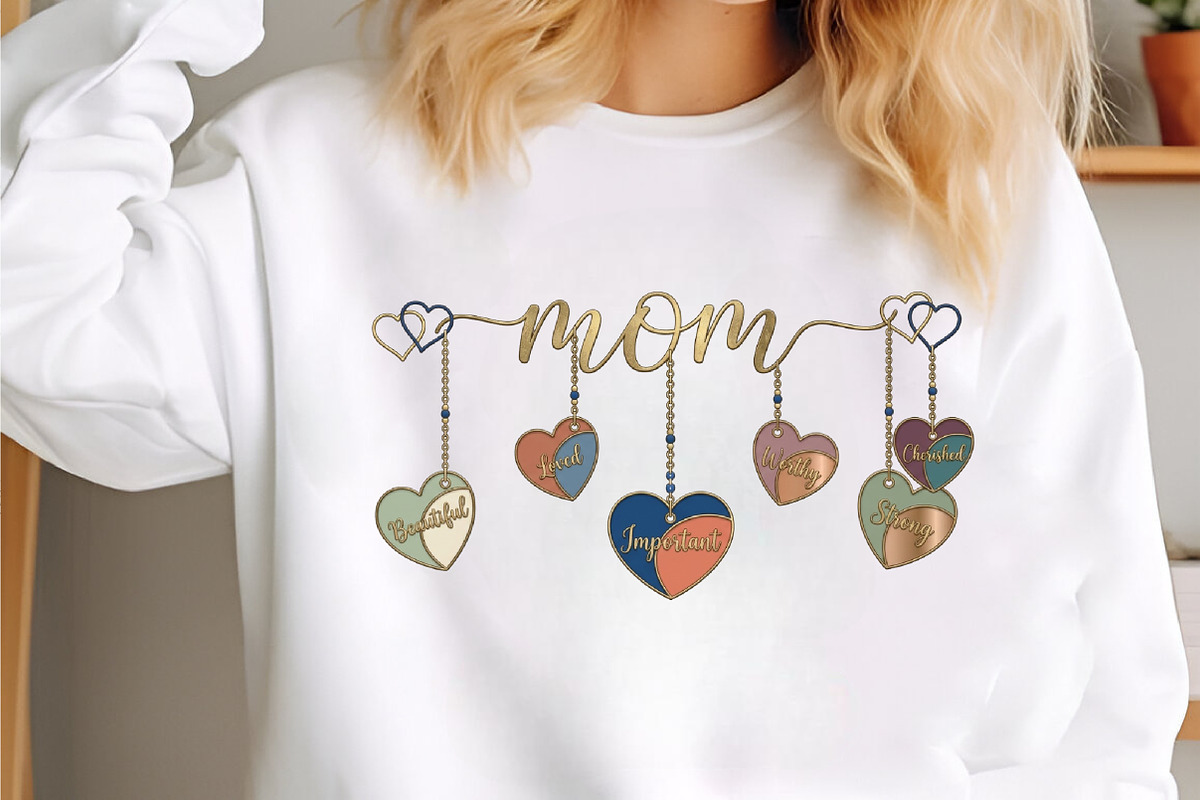 Mom Hearts Png, Mother’s Day Png,, an Illustration by designcity5 (Photo 2 of 4)