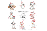 45 Barnyard Birthday Party Clipart, an Animal Illustration by Pati Charm Studio (Thumbnail 1 of 8)