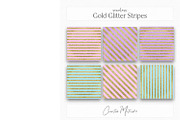 Gold Glitter Stripes Digital Paper, a Texture Graphic by Creative Matrix82 (Thumbnail 4 of 6)