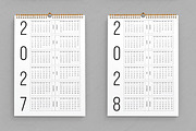 Wall Calendar Set 2024 To 2030, a Stationery Template by ContestDesign (Thumbnail 3 of 4)