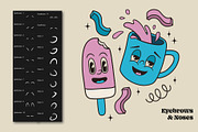 Retro Groovy Procreate Stamp Pack, a Brush Add-On by Pencil Twist (Thumbnail 5 of 11)