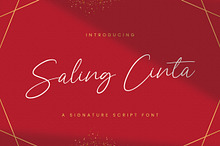 Saling Cinta - Handwritten Font
