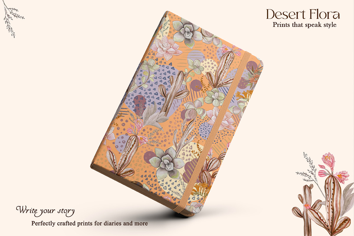 Desert Flora Prints & Patterns, a Pattern Graphic by GND ART STUDIO (Photo 6 of 8)