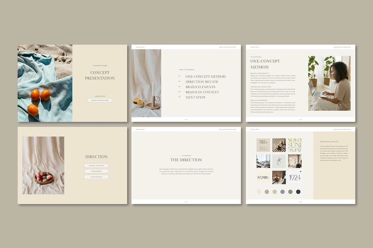 Concept Presentation Template, a Presentation Template by Studio_Evergreen (Photo 4 of 10)