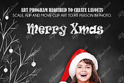 PHOTO HOLIDAY TREE CHALK CLIPART, an Illustration by Artfanaticus (Thumbnail 2 of 4)