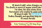 Break of day, a Font by pizzadudedotdk (Thumbnail 4 of 8)