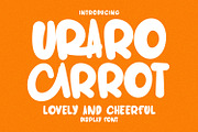 Uraro Carrot Lovely Cheerful Display, a Handwritten Font by Maulana Creative (Thumbnail 1 of 7)