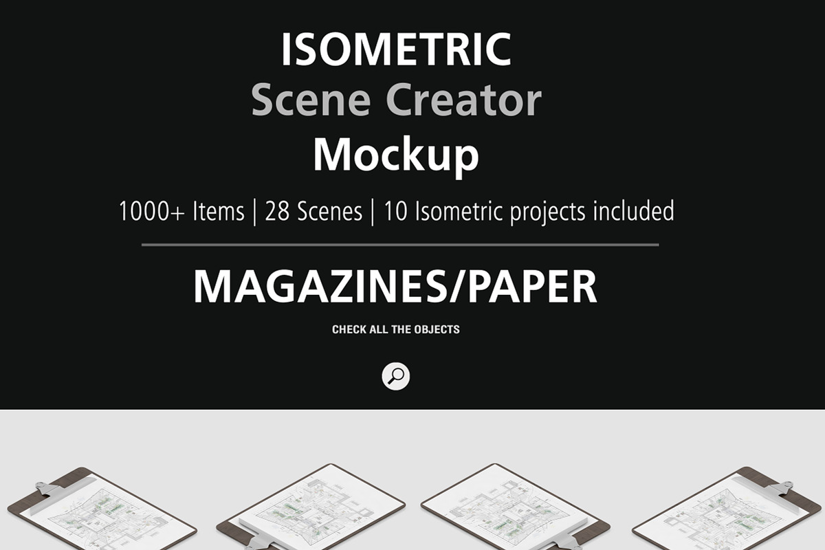 Isometric Scene Creator Mockup, a Books & Magazine Mockup by IsometricWorld (Photo 13 of 47)