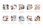 100 IT business vector illustrations, a Templates & Theme by Visual Generation (Thumbnail 12 of 13)