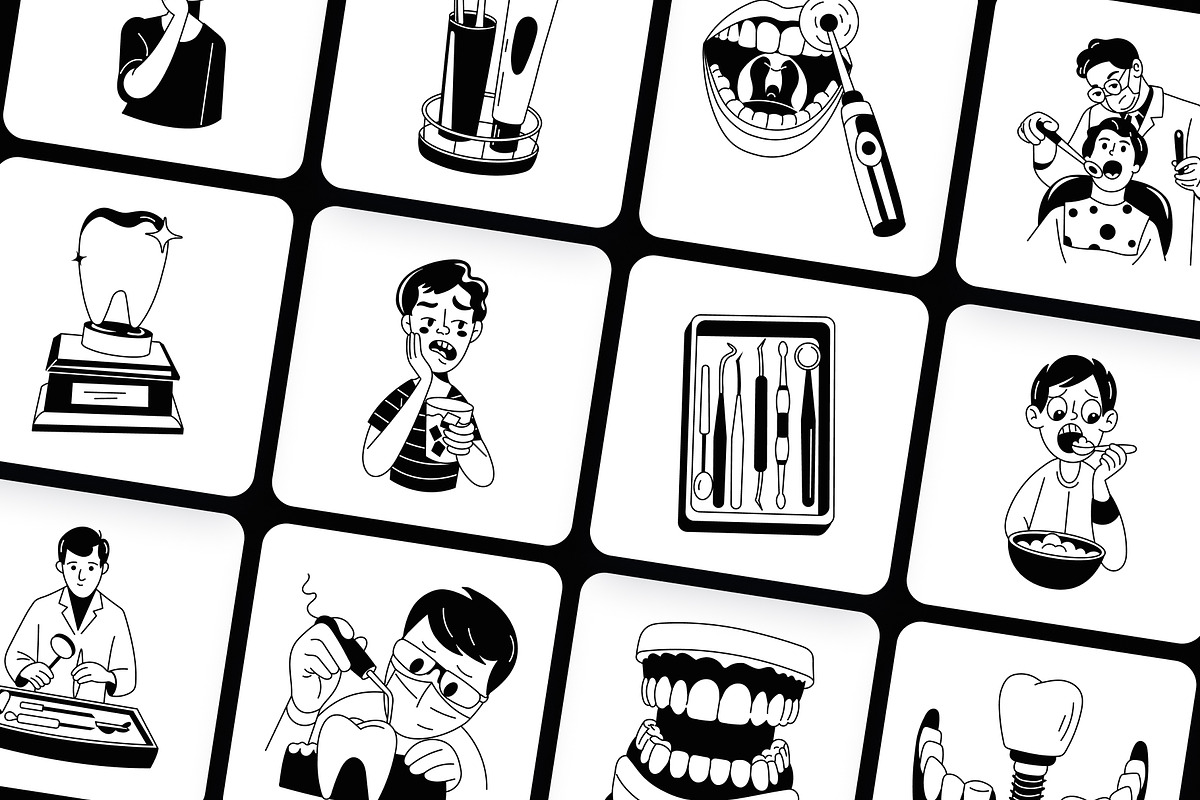 Dentist Drawing Illustration, a Healthcare Illustration by Vectors Market (Photo 5 of 9)