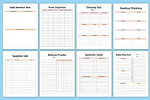 Editable Working From Home Planner