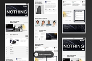 Nothing - Creative Agency, a Landing Page Template by SLAB! Design (Thumbnail 3 of 4)