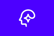Human Head Star Spark Tech Logo, a Branding & Logo Template by Buqancreative (Thumbnail 3 of 4)