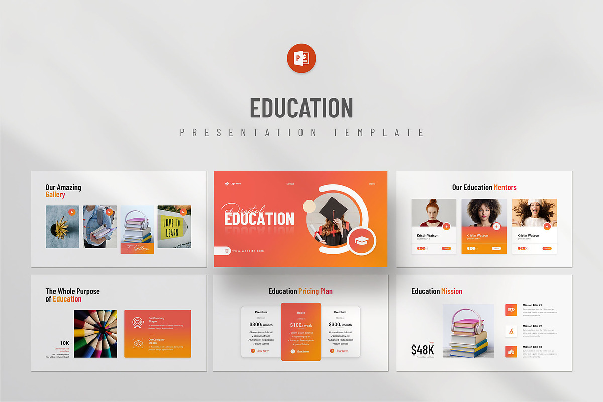 Digital Education Presentation, a Presentation Template by KreateTribe (Photo 1 of 6)