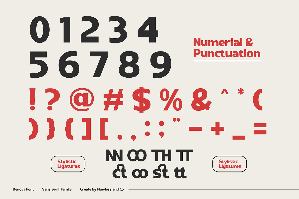 Benova - Family Sans Serif Font, a Sans Serif Font by Flawless And Co (Photo 9 of 10)