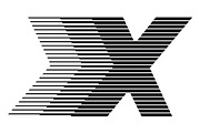 Letter X speed motion lines logo, a Branding & Logo Template by Leksono (Thumbnail 1 of 2)