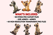 Hyenas PNG Clipart Bundle, a Graphic by M9 Design (Thumbnail 10 of 10)