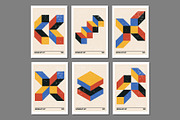Retro Geometric Printable Wall Art, a Background Graphic by C Design Studio (Thumbnail 3 of 8)
