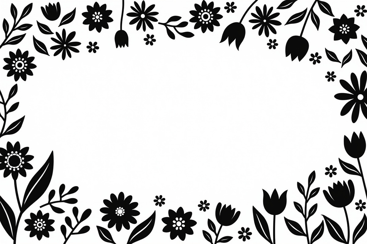 Hand Drawn Floral Border Set, an Illustration by BIPLOB EXPERT (Photo 4 of 10)
