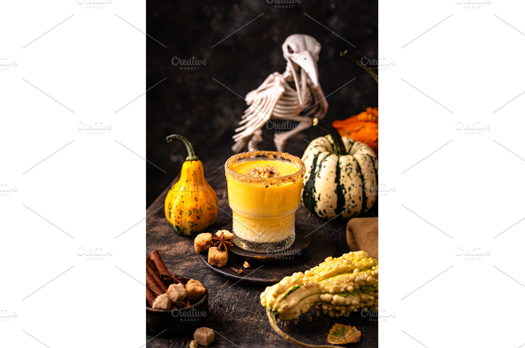 Autumn drink spicy pumpkin smoothie, a Food & Drink Photo by Yulia Furman
