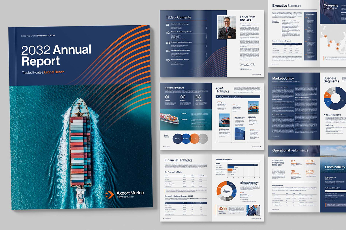 Annual Report Template, a Brochure Template by BrandPacks (Photo 6 of 6)